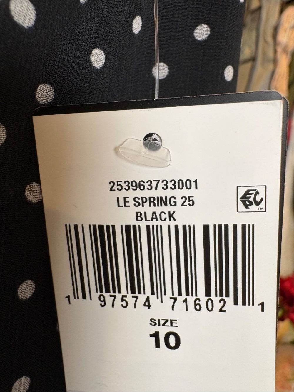 Ralph Lauren Black and White Polka Dot Halter Dress Size 10 - Picture 9 of 16